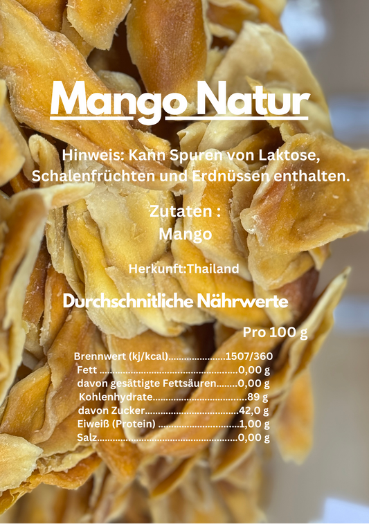 Premium Trockenfrüchte - Mango Natur