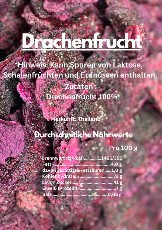 Premium Trockenfrüchte - Drachenfrucht