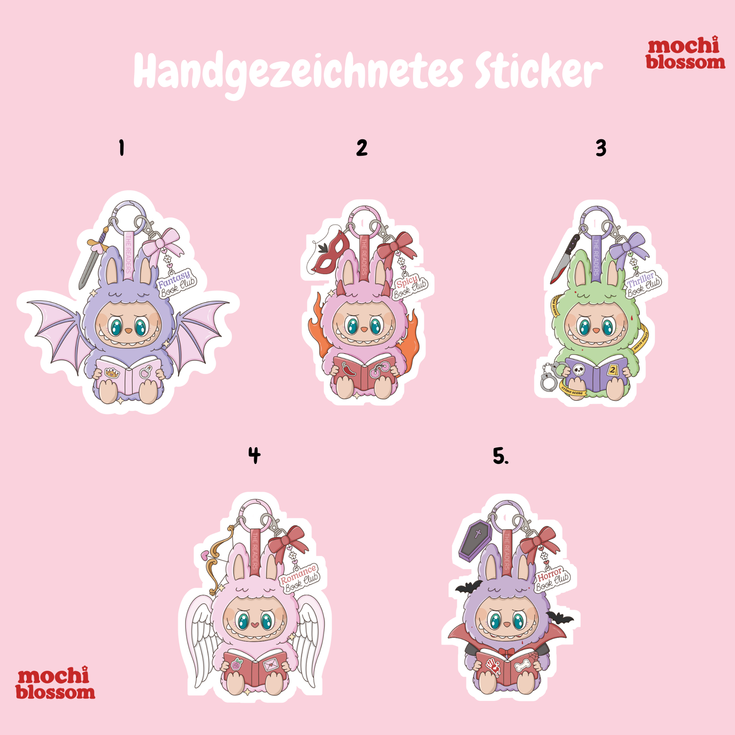 Labubu Stickers , Handgezeichnete Stickers