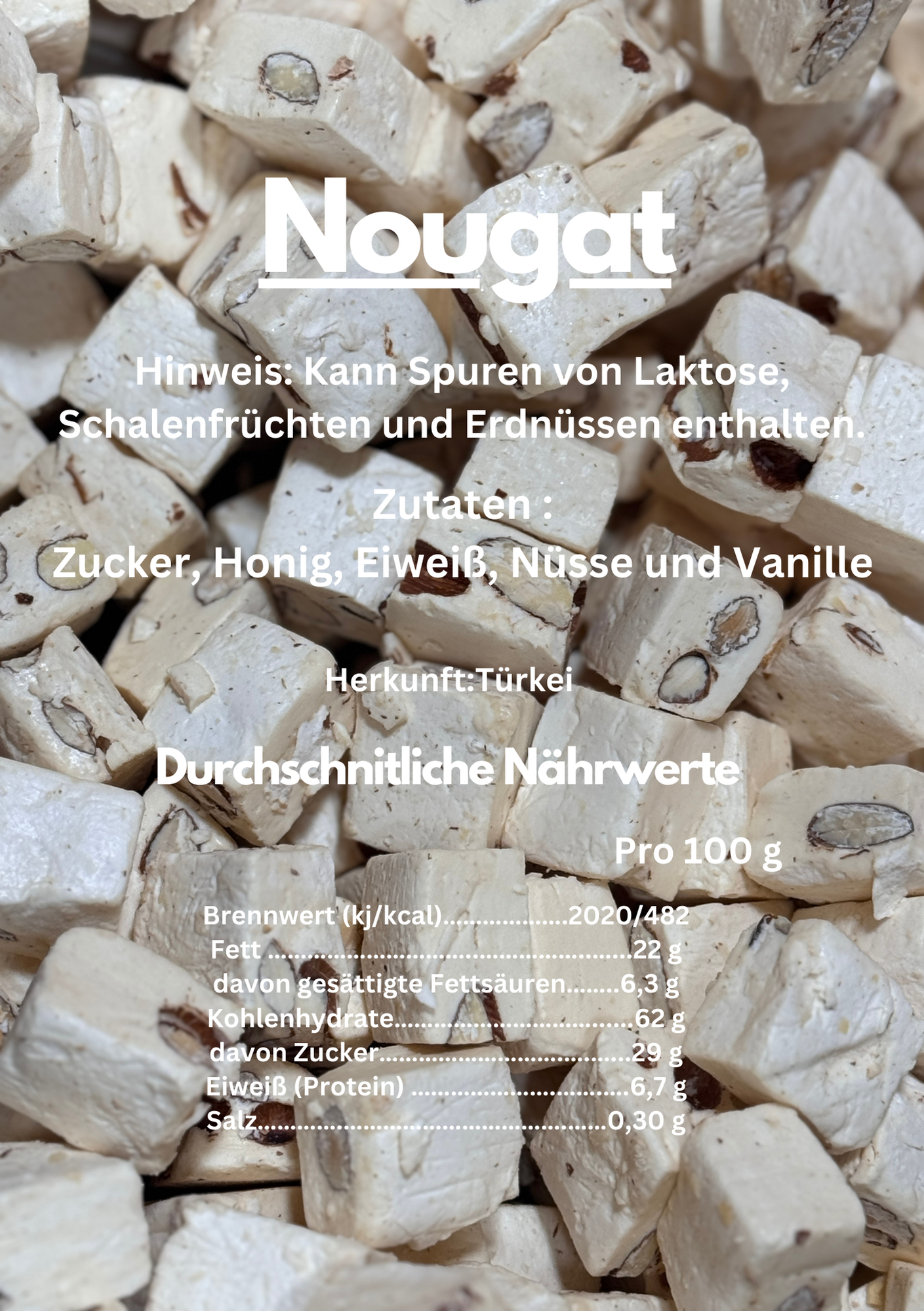 Premium Trockenfrüchte - Nougat