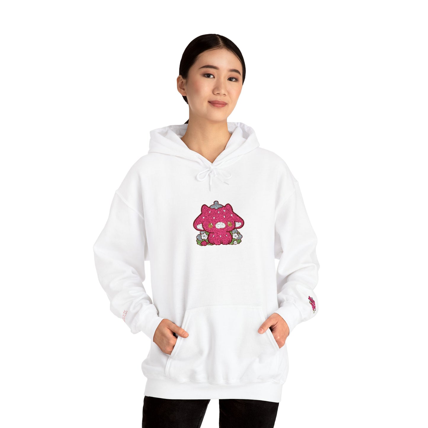 Strawberry Cow Sweatshirt - Unisex Hoodie Blend