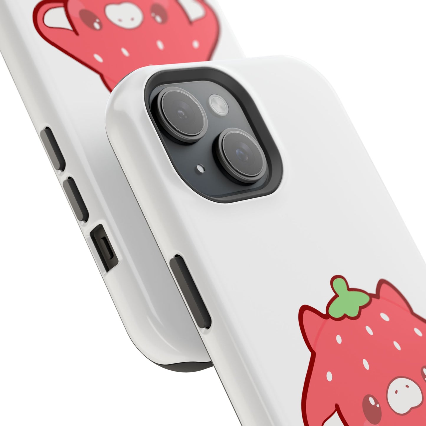 Magnetic Tough Case - Strawberry Cow Handdrawn Design Cute