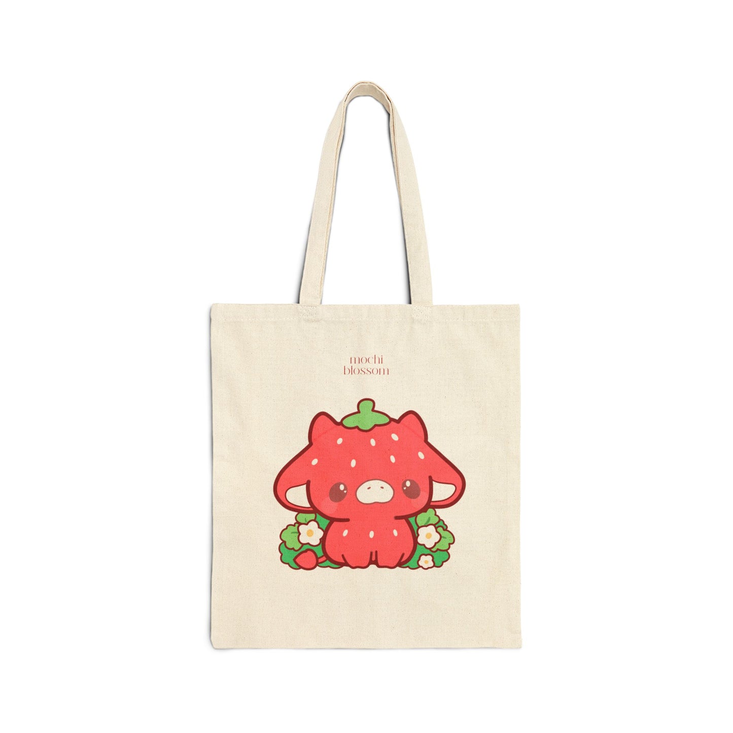 Strawberry Cow Tote Bag