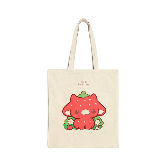Strawberry Cow Tote Bag