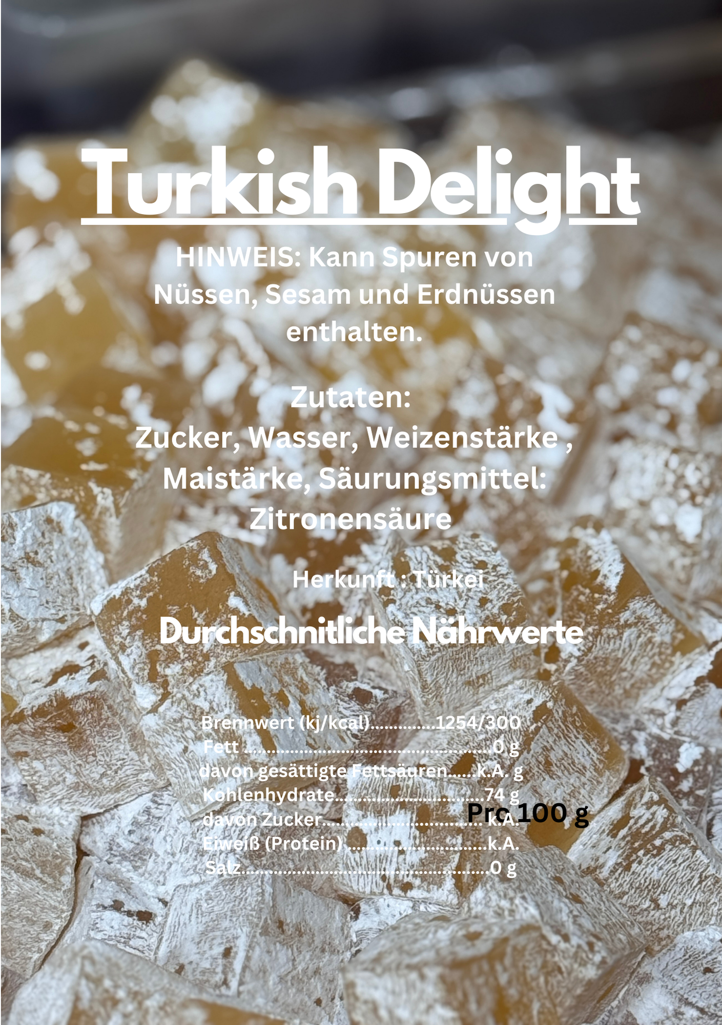 Premium Trockenfrüchte - Turkish Delight