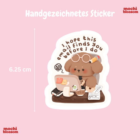 Bär e-mail Sticker , Handgezeichnete Sticker