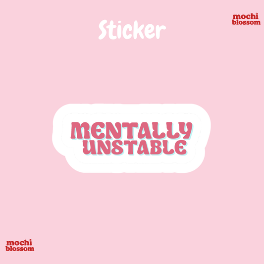 Anti Social Sticker , Bunny Sticker , Text quotes Stickers | Mochi Blossom