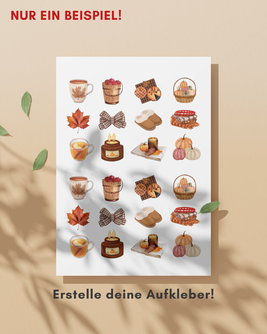 Personalisiertes Aufkleberblatt