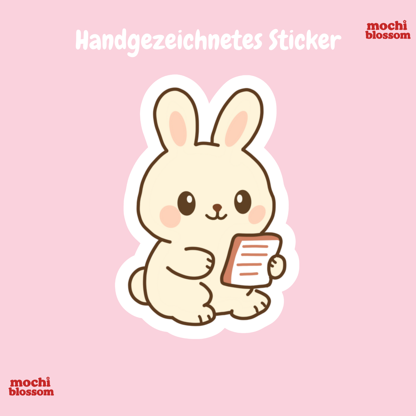 Anti Social Sticker , Bunny Sticker , Text quotes Stickers | Mochi Blossom