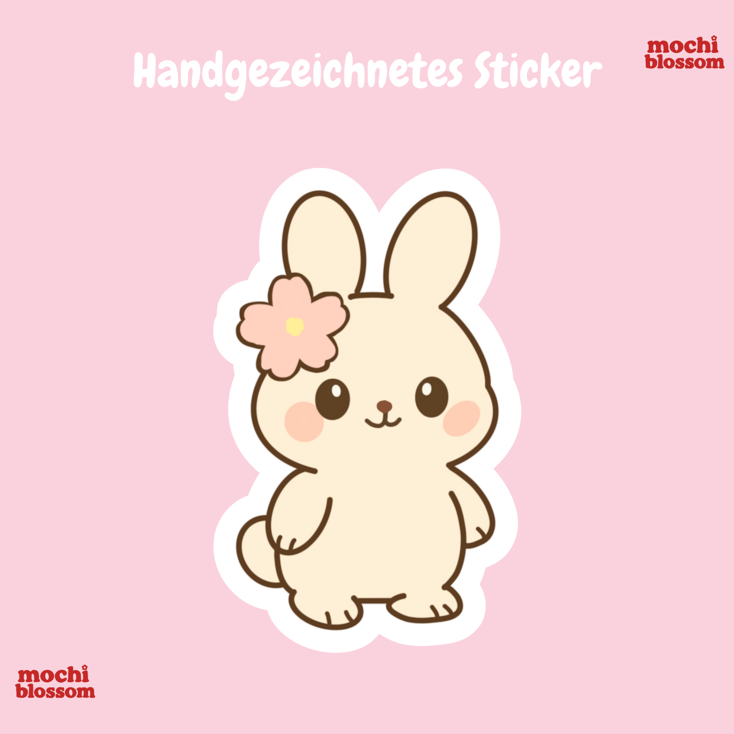 Anti Social Sticker , Bunny Sticker , Text quotes Stickers | Mochi Blossom
