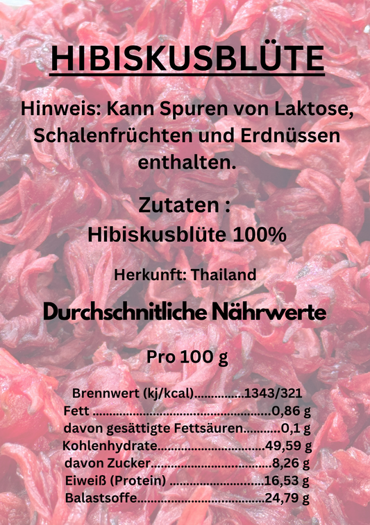 Premium Trockenfrüchte - Hibiskusblüte