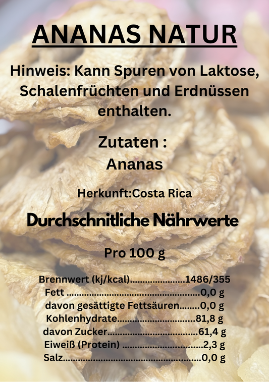 Premium Trockenfrüchte - Ananas Natur