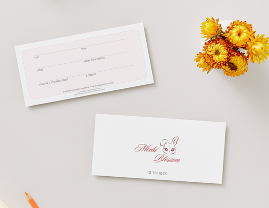 Gutscheine Personalisiert - Premium DIN lang, beidseitig bedruckt