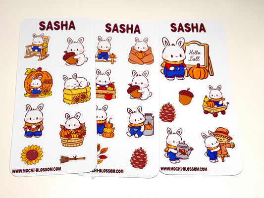 Sasha Bunny Sticker Set