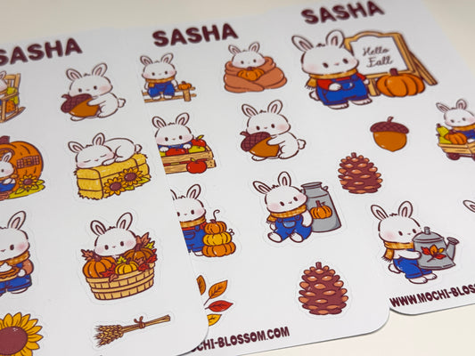 Sasha Bunny Sticker Set