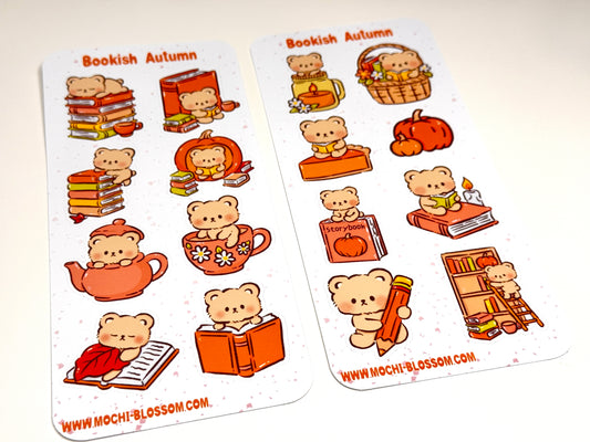 Bookish Autumn Sticker Set