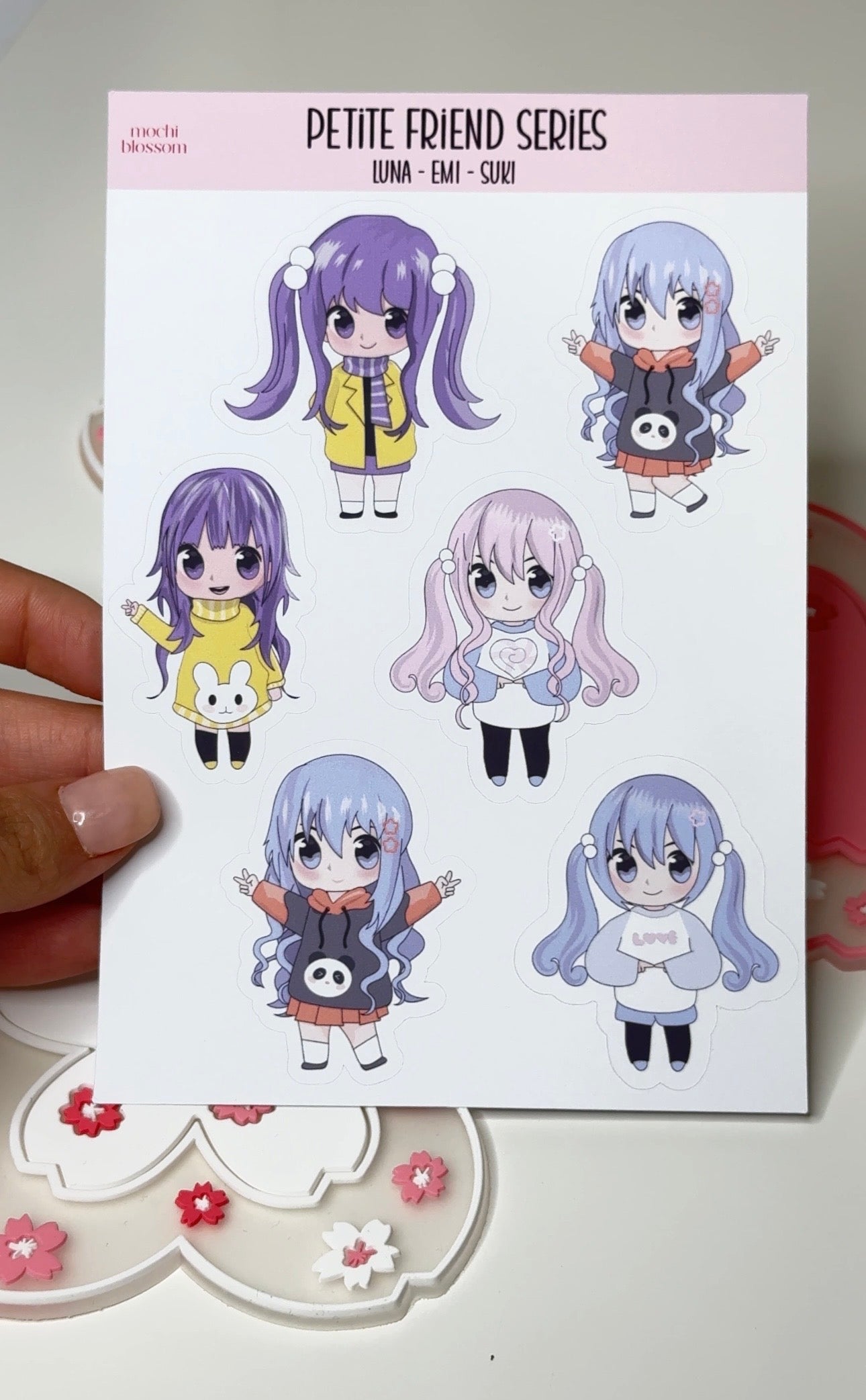 Petite Friends Series Aufkleberblatt