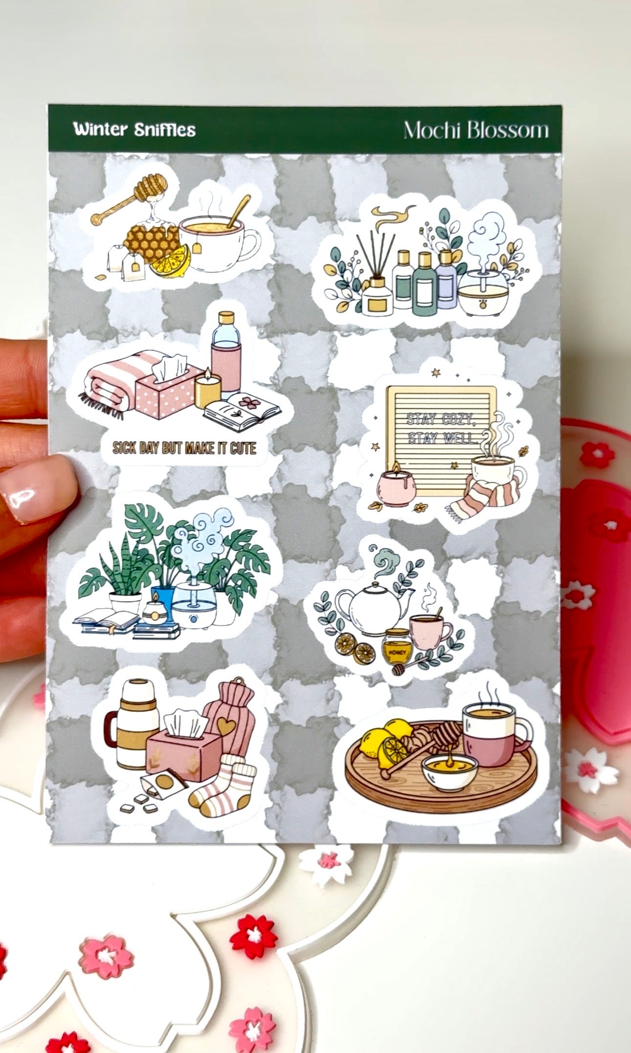 Winter Sniffles Aufkleberblatt