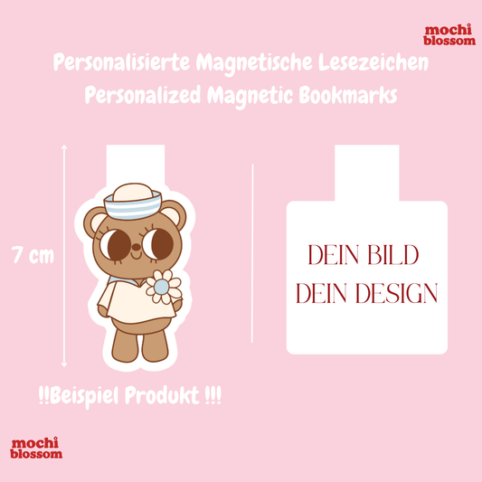 Personalisierte Magnetische Lesezeichen , Personalized Magnetic | Mochi Blossom
