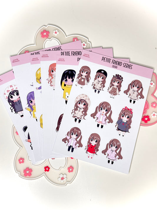 Petite Friends Series Aufkleberblatt