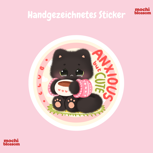 Ancious but cute club Sticker , Handgezeichnete Sticker